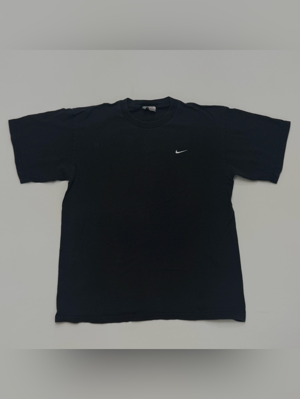 Vintage Nike Classic Check Logo Tee Embroidered Swoosh Logo Men's Size Medium
